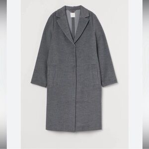 H&M long knee length grey coat